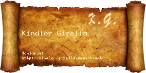 Kindler Gizella névjegykártya